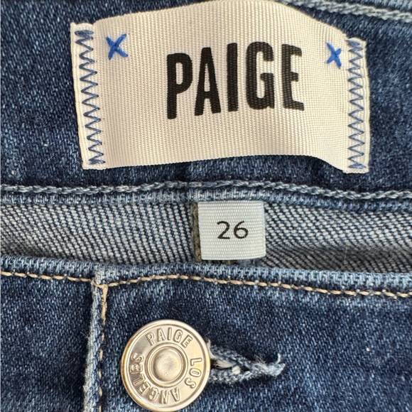 PAIGE Cindy Maternity Straight Leg Jeans In Suncrest Size 26 - Picture 8 of 16